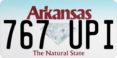 AR license plate 767UPI