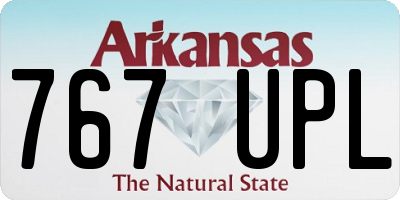 AR license plate 767UPL