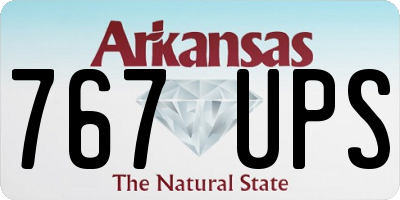 AR license plate 767UPS