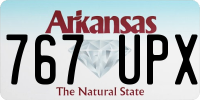 AR license plate 767UPX