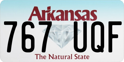 AR license plate 767UQF