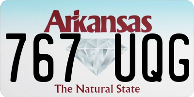 AR license plate 767UQG