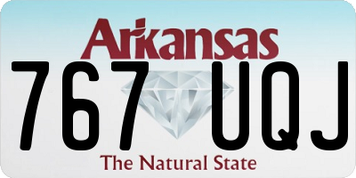 AR license plate 767UQJ