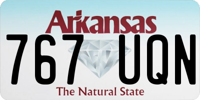 AR license plate 767UQN