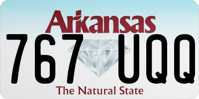 AR license plate 767UQQ