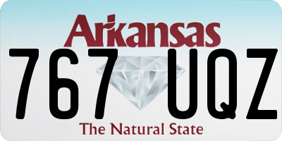 AR license plate 767UQZ