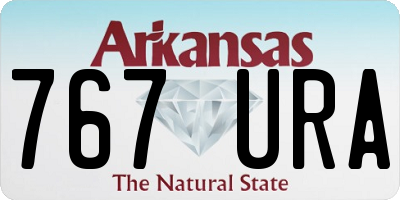 AR license plate 767URA