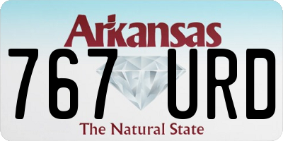 AR license plate 767URD