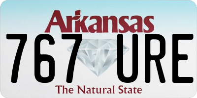 AR license plate 767URE