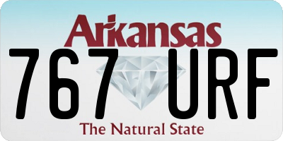 AR license plate 767URF