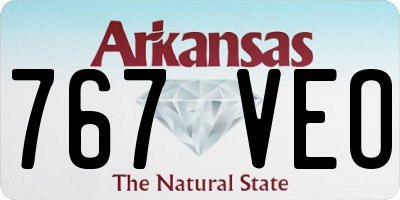 AR license plate 767VEO