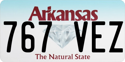 AR license plate 767VEZ
