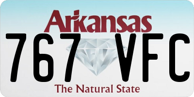 AR license plate 767VFC