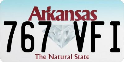 AR license plate 767VFI