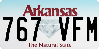 AR license plate 767VFM