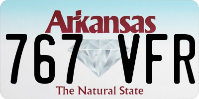 AR license plate 767VFR