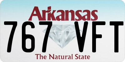 AR license plate 767VFT