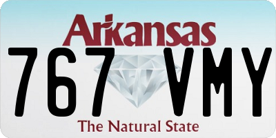 AR license plate 767VMY