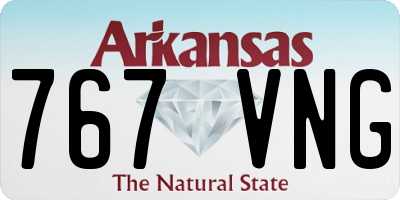 AR license plate 767VNG