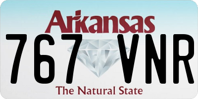 AR license plate 767VNR