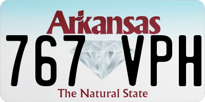 AR license plate 767VPH