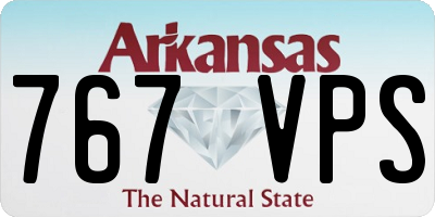 AR license plate 767VPS