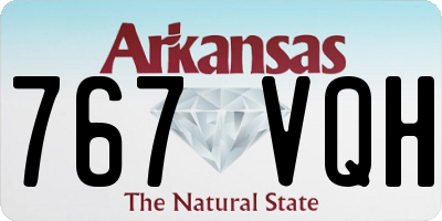 AR license plate 767VQH