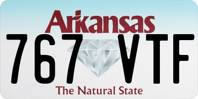 AR license plate 767VTF