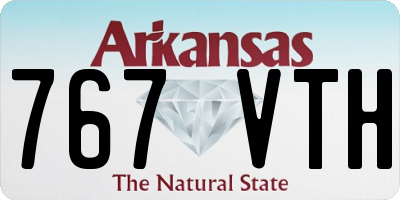 AR license plate 767VTH