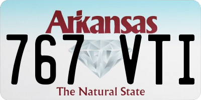 AR license plate 767VTI
