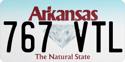AR license plate 767VTL
