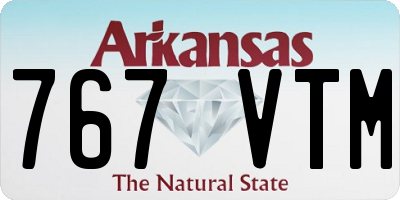 AR license plate 767VTM
