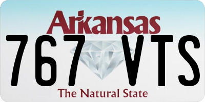 AR license plate 767VTS