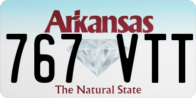AR license plate 767VTT