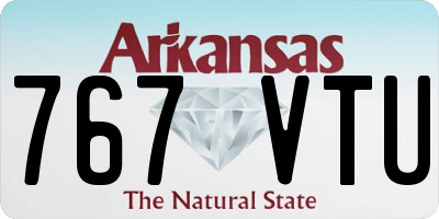 AR license plate 767VTU