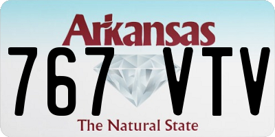 AR license plate 767VTV