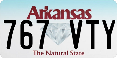 AR license plate 767VTY