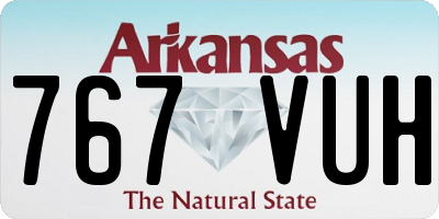AR license plate 767VUH