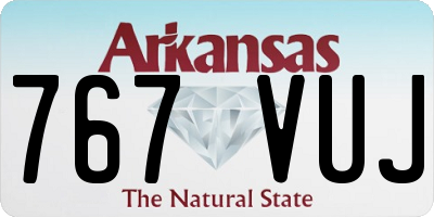 AR license plate 767VUJ