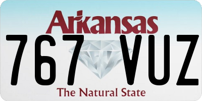 AR license plate 767VUZ