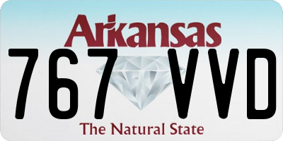 AR license plate 767VVD