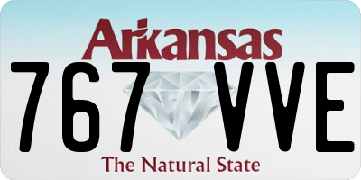 AR license plate 767VVE