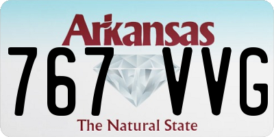 AR license plate 767VVG