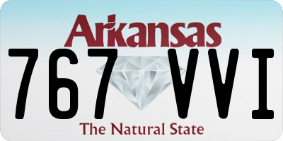 AR license plate 767VVI