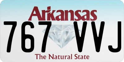 AR license plate 767VVJ