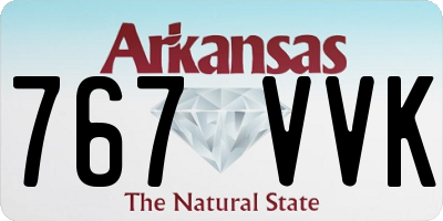 AR license plate 767VVK