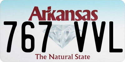 AR license plate 767VVL