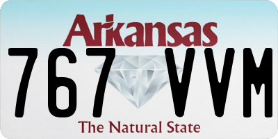 AR license plate 767VVM