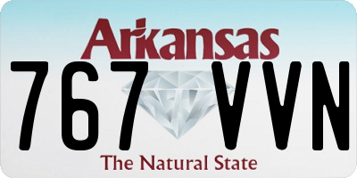 AR license plate 767VVN