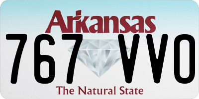 AR license plate 767VVO